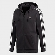 (DV1551) 3-STRIPES HOODIE-BLACK